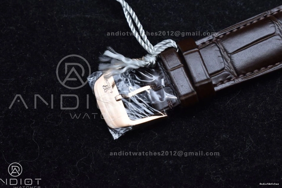 1:1 Dial Moon 908 FreshLook White Leather Master Edition RG SA925 Strap APSF Brown Best Ultra Super on Clone Thin 0310